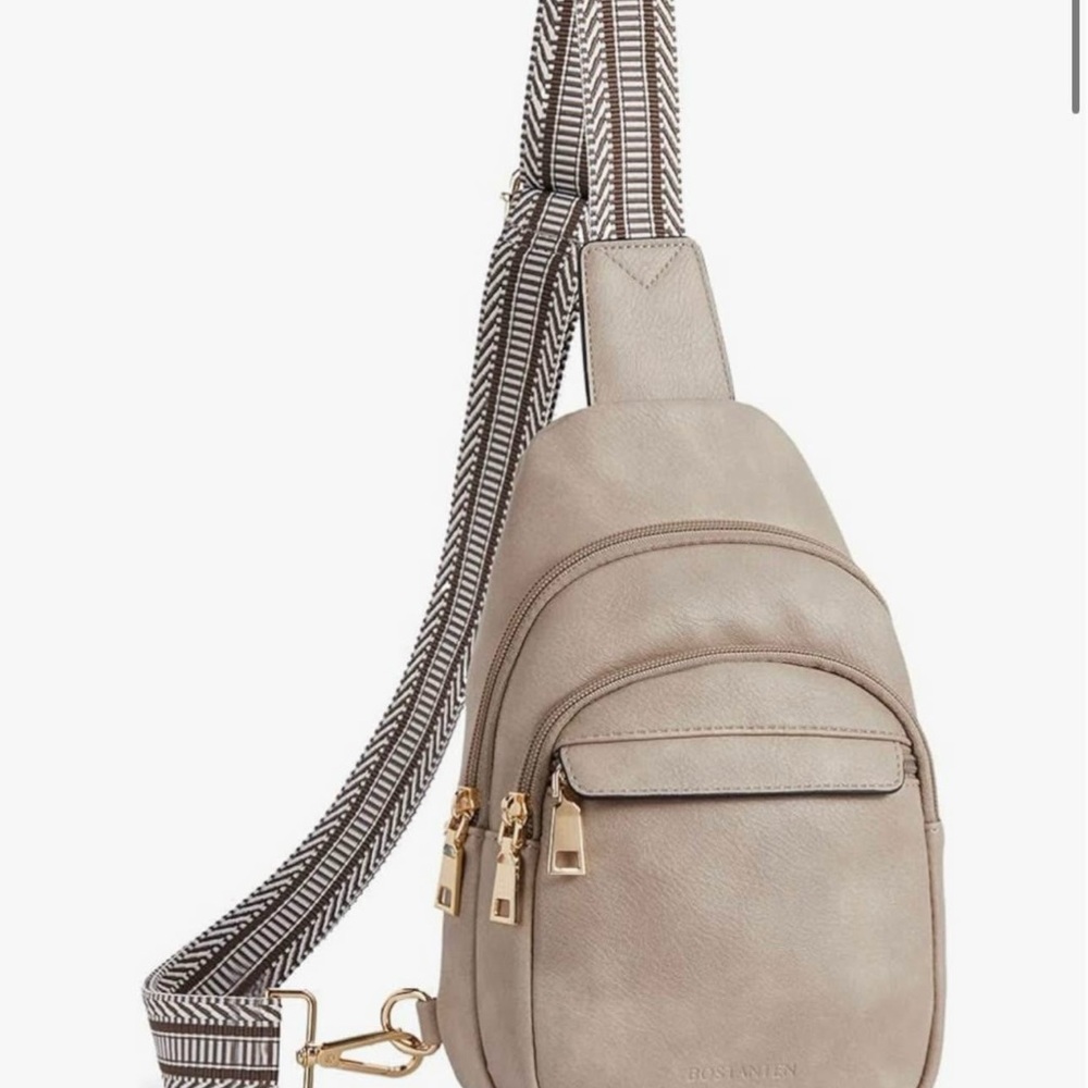 Women's Beige Crossbody Bag